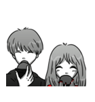 Manga couple in love 5（個別スタンプ：18）