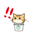 カフェ猫 by 缶猫（個別スタンプ：4）