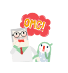 Dr. Gambac ＆ Kamio Fin Stickers（個別スタンプ：24）