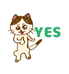 青のねこちゃん！（個別スタンプ：1）