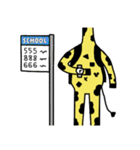 Giraffe's school life（個別スタンプ：3）