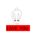 Shirokun Little White Rabbit（個別スタンプ：11）
