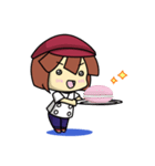 Waku Waku Work Girl4(pastry chef v)（個別スタンプ：22）