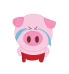 Pink Pig wearing a red pants（個別スタンプ：20）