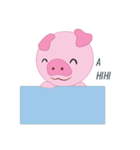 Pink Pig wearing a red pants（個別スタンプ：26）