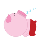 Pink Pig wearing a red pants（個別スタンプ：30）