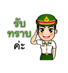 Soldier Thai Girl（個別スタンプ：10）