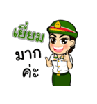 Soldier Thai Girl（個別スタンプ：11）