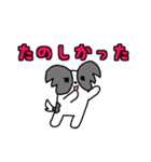 かまってほしい白黒の犬（個別スタンプ：34）