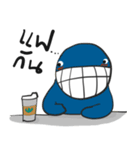 Whale on his workday（個別スタンプ：30）