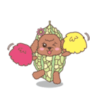 The fabulous world of red poodle- GuaGua（個別スタンプ：3）