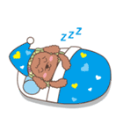 The fabulous world of red poodle- GuaGua（個別スタンプ：4）