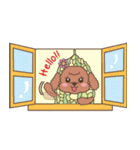 The fabulous world of red poodle- GuaGua（個別スタンプ：5）