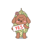 The fabulous world of red poodle- GuaGua（個別スタンプ：6）