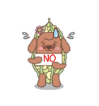 The fabulous world of red poodle- GuaGua（個別スタンプ：7）
