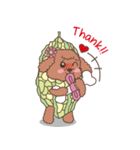 The fabulous world of red poodle- GuaGua（個別スタンプ：9）