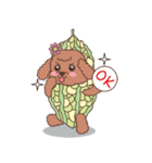 The fabulous world of red poodle- GuaGua（個別スタンプ：12）