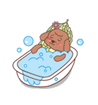 The fabulous world of red poodle- GuaGua（個別スタンプ：15）