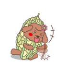 The fabulous world of red poodle- GuaGua（個別スタンプ：16）