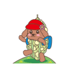 The fabulous world of red poodle- GuaGua（個別スタンプ：18）