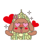 The fabulous world of red poodle- GuaGua（個別スタンプ：24）