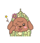 The fabulous world of red poodle- GuaGua（個別スタンプ：26）