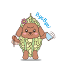 The fabulous world of red poodle- GuaGua（個別スタンプ：29）