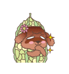 The fabulous world of red poodle- GuaGua（個別スタンプ：34）