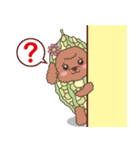 The fabulous world of red poodle- GuaGua（個別スタンプ：36）