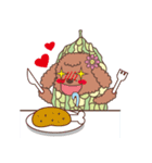 The fabulous world of red poodle- GuaGua（個別スタンプ：38）