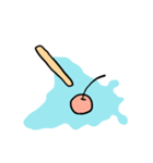 溶菓子 溶けソーダ（個別スタンプ：25）