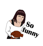 We got married (English ver.)（個別スタンプ：36）