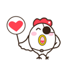 Smiling chickens（個別スタンプ：35）