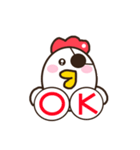 Smiling chickens（個別スタンプ：36）