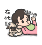 Nini＆Pug（個別スタンプ：14）