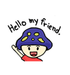 Mushroom blue head（個別スタンプ：2）
