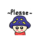 Mushroom blue head（個別スタンプ：5）