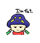 Mushroom blue head（個別スタンプ：11）