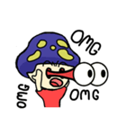 Mushroom blue head（個別スタンプ：17）