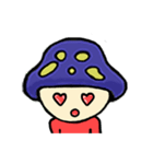 Mushroom blue head（個別スタンプ：21）