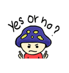 Mushroom blue head（個別スタンプ：24）