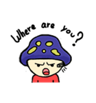 Mushroom blue head（個別スタンプ：25）