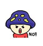 Mushroom blue head（個別スタンプ：26）