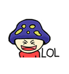 Mushroom blue head（個別スタンプ：27）