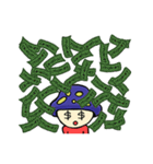 Mushroom blue head（個別スタンプ：31）