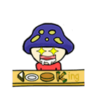 Mushroom blue head（個別スタンプ：34）