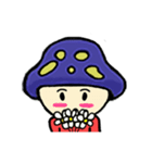 Mushroom blue head（個別スタンプ：35）