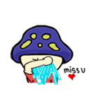 Mushroom blue head（個別スタンプ：38）