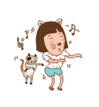 June and baby cat（個別スタンプ：29）