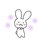 シンプルほのぼのうさぎ（個別スタンプ：1）